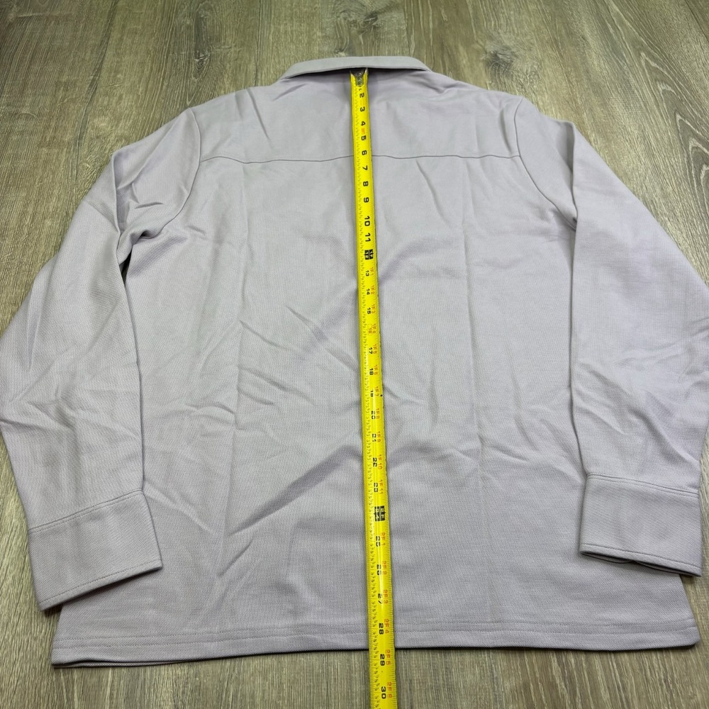 Criquet Mens Purple Pima Cotton Long Sleeve Rugby Players Polo Shirt Size L - Picture 14 of 14